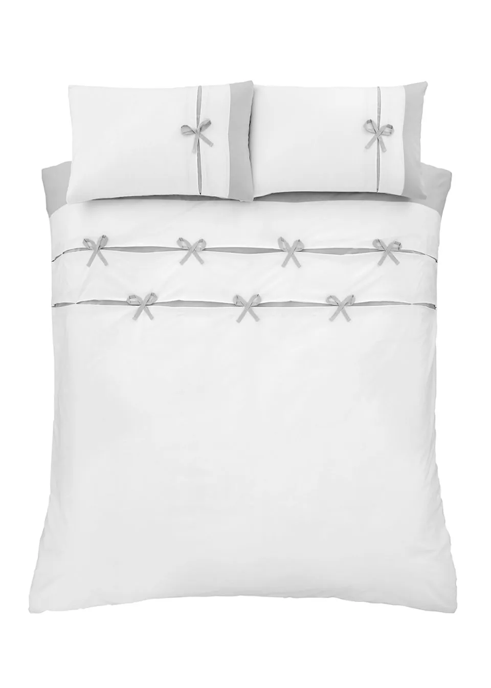 Catherine Lansfield Milo Bow Duvet Cover