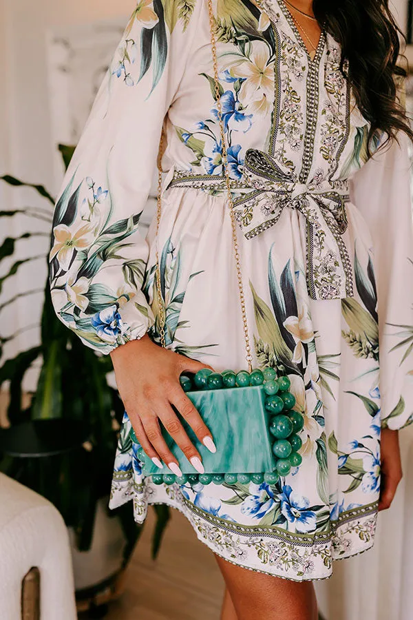 Cava Acrylic Clutch in Jade