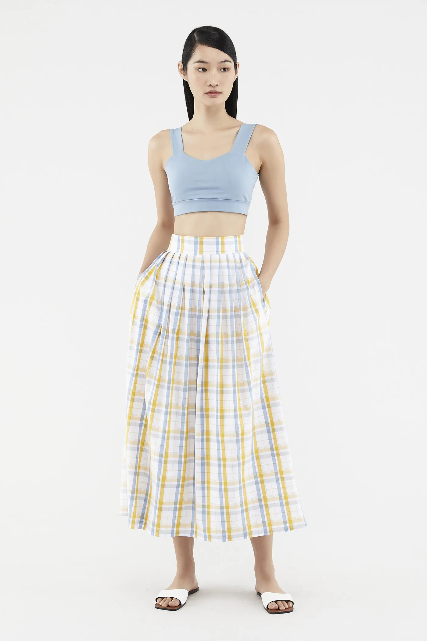Caylin Check-print Skirt 