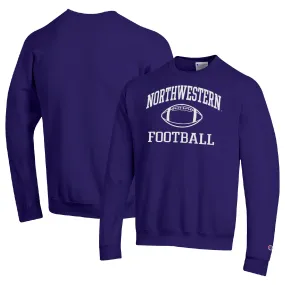 Champion Northwestern Wildcats Purple Football Icon Pullover Sweatshirt