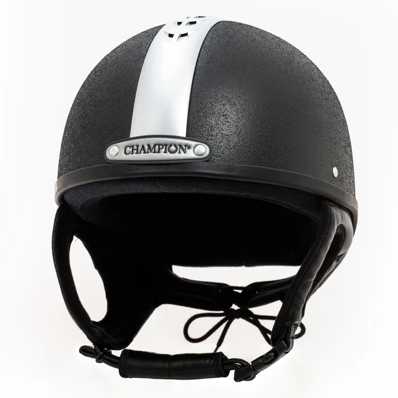 Champion Vent-Air Deluxe Skull Riding Helmet - Black