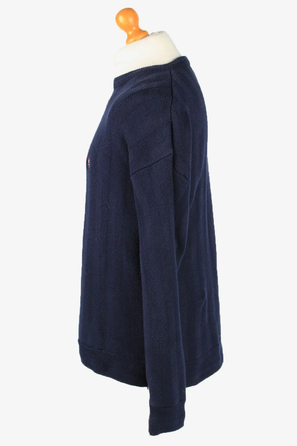 Chaps Crew Neck Jumper Pullover 90s Mens Navy L - Pepper Tree London