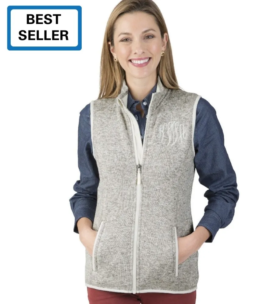 Charles River Women's Heathered Fleece Vest #5722