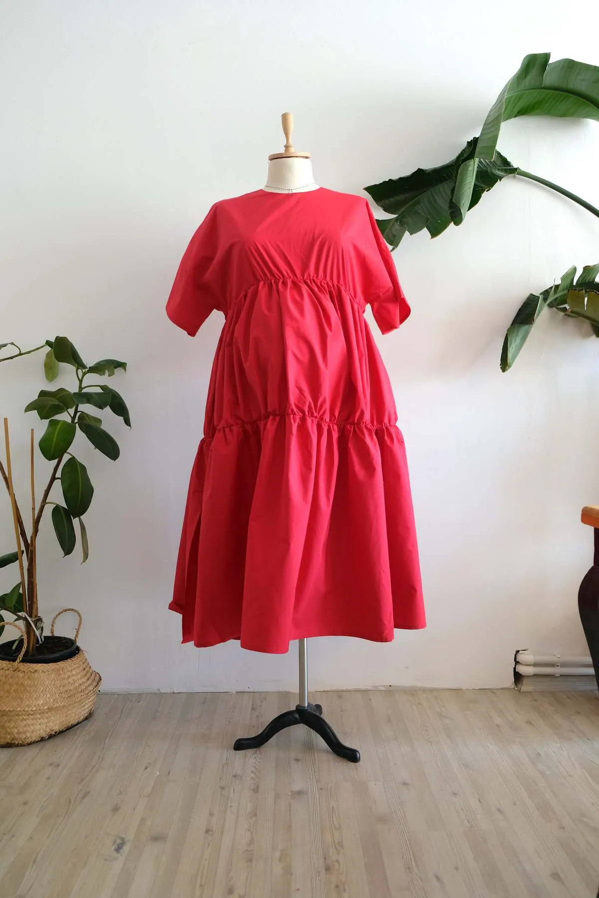 Charlie Maternity Dress - Red