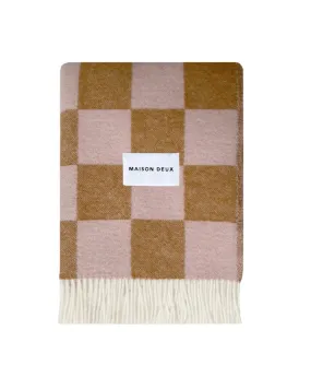 Checkerboard Blanket, Terra-Pink