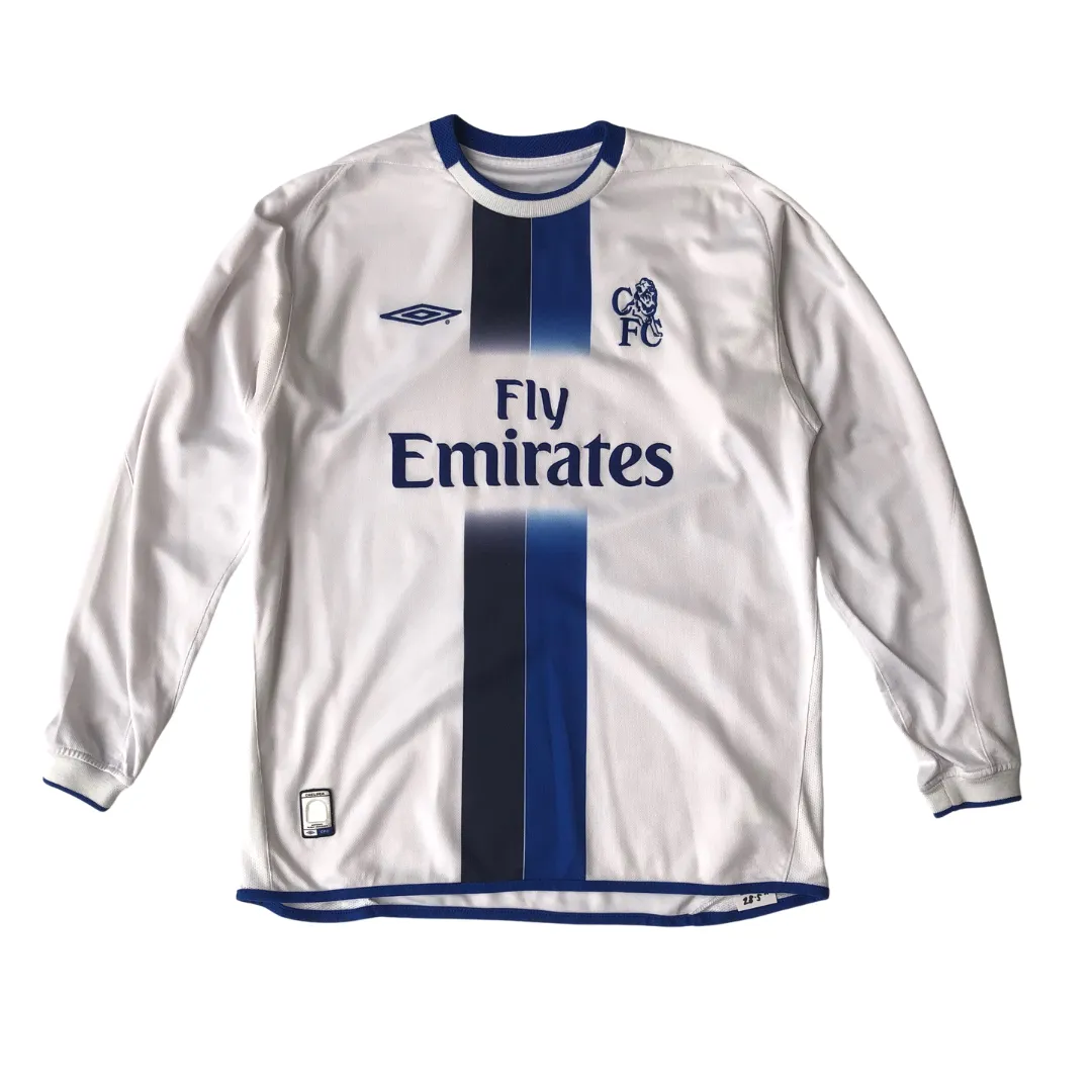 Chelsea Umbro Original 2003/2004 Away Long Sleeve Football Shirt Medium/Large