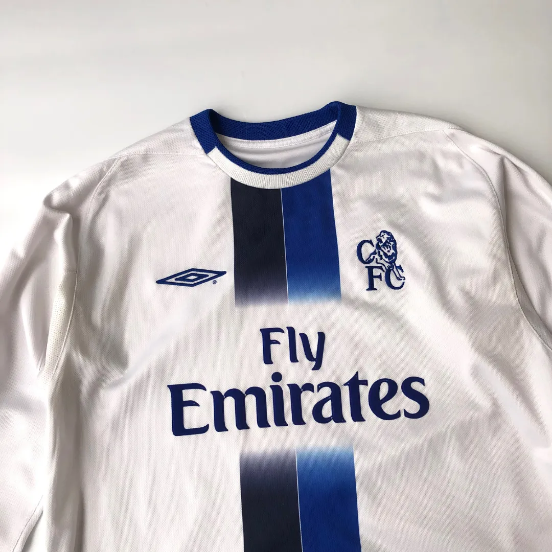 Chelsea Umbro Original 2003/2004 Away Long Sleeve Football Shirt Medium/Large