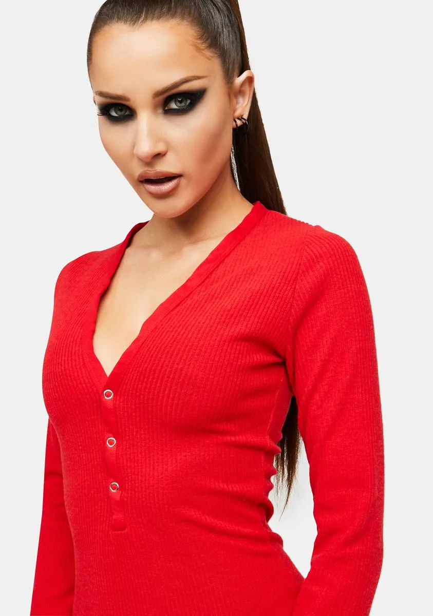 Cherry Wake My Heart Sleep Romper-