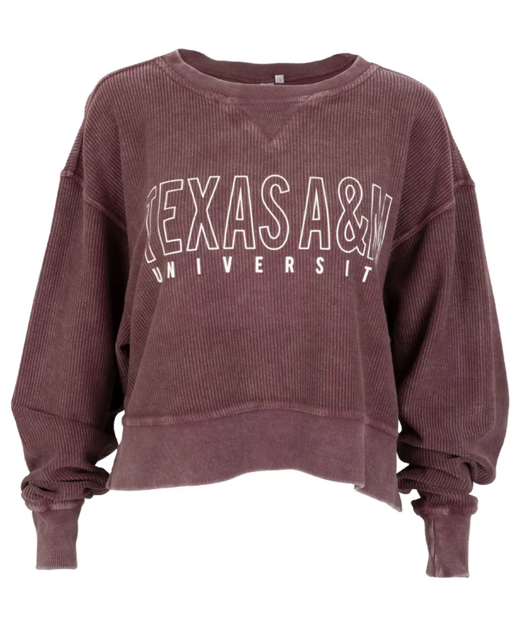Chicka-d Women's Corded Boxy Long Sleeve Pullover