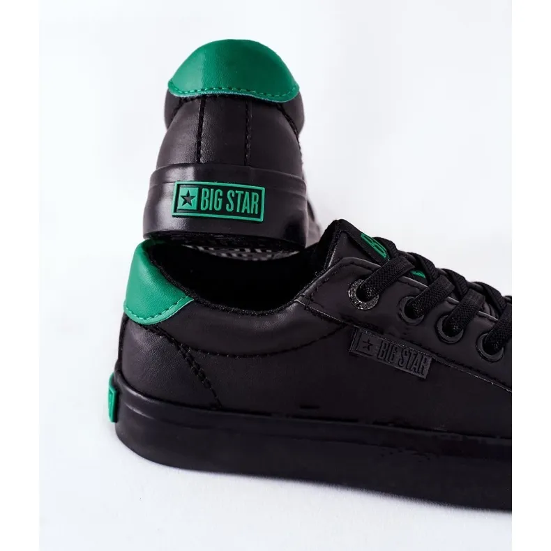 Children's Leather Sneakers Big Star DD374147 Black
