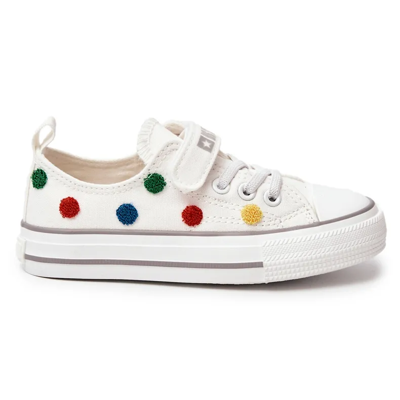 Children's Sneakers With Velcro Big Star JJ374053 White