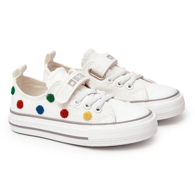 Children's Sneakers With Velcro Big Star JJ374053 White