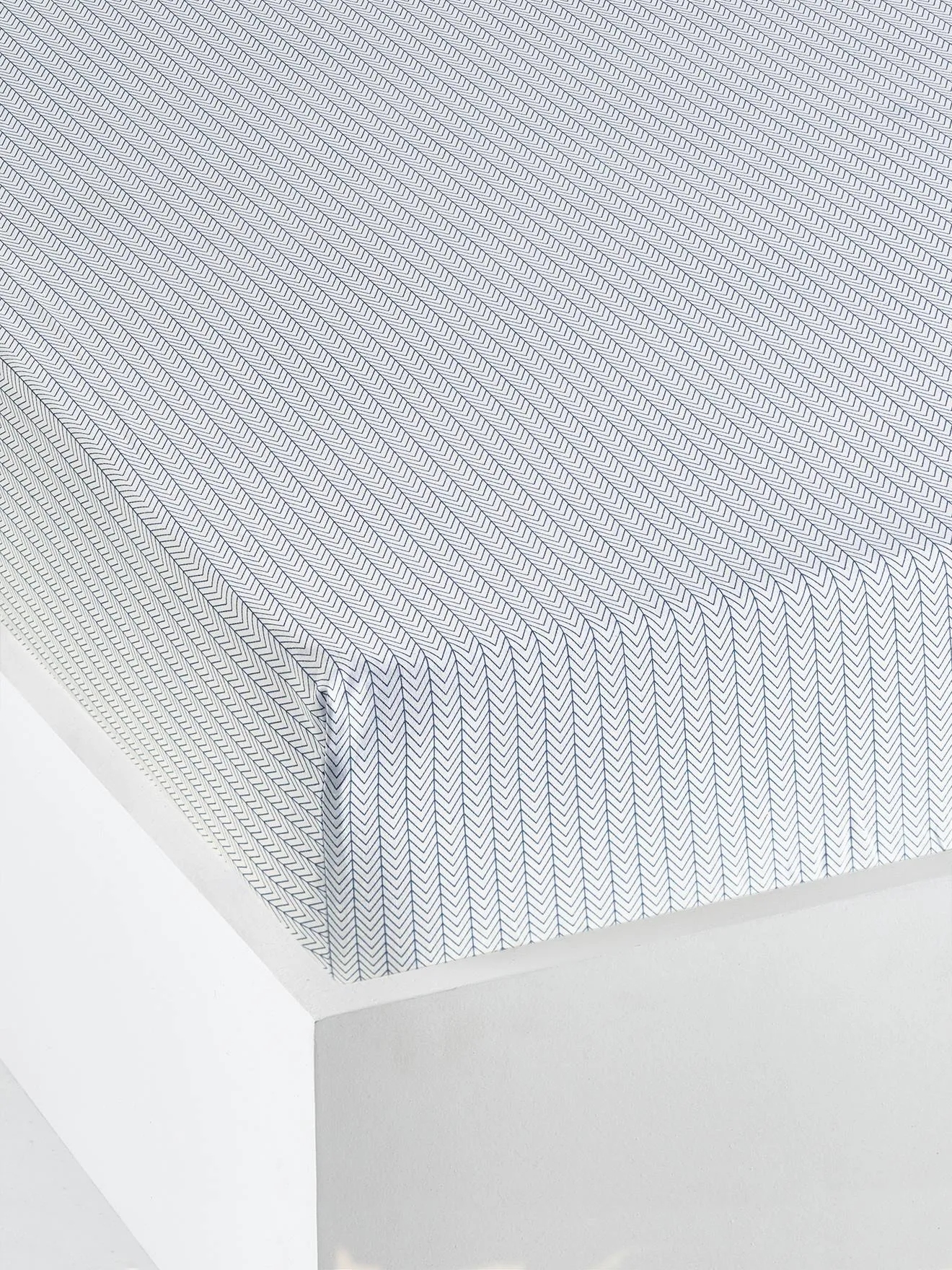 Children's Fitted Sheet, ALPIN - white/print