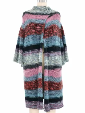Chloe Striped Chunky Knit Cardigan