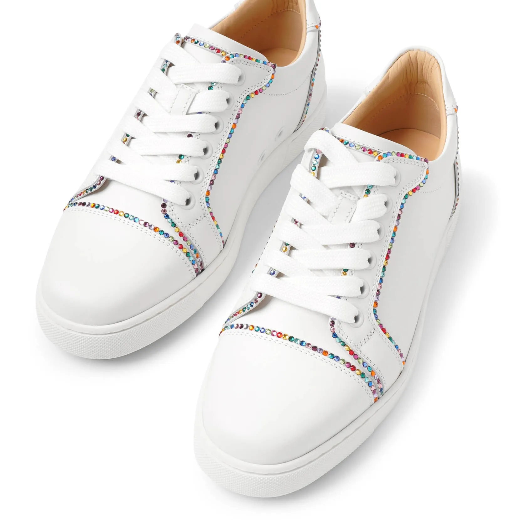 Christian Louboutin Vieira bordo strass white multi sneakers