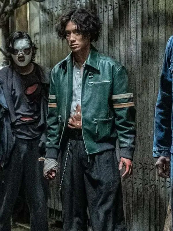 Chun-Him Lau Twilight of the Warriors Walled In Leather Jacket