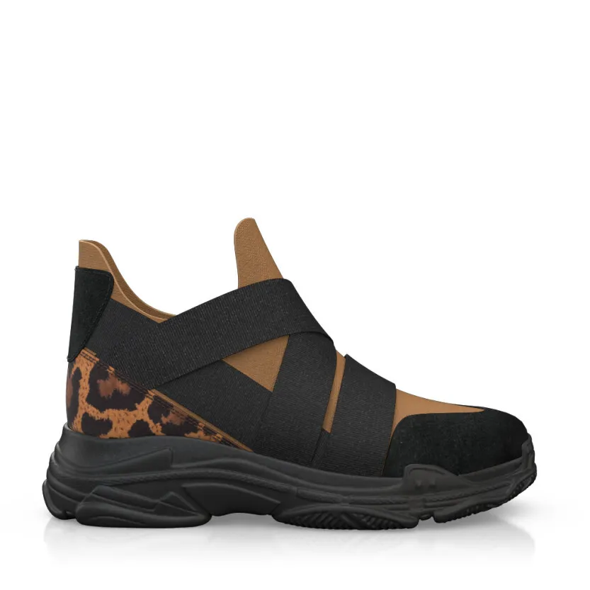 Chunky Sole Stretch Sneakers 31722