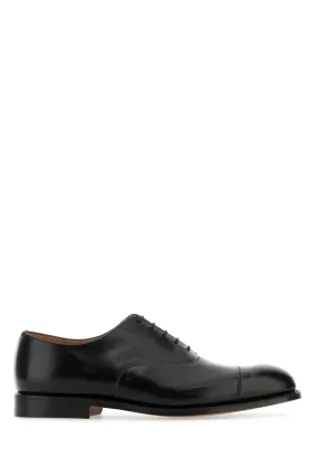 Church's Black Leather Consul Lace Up Shoes