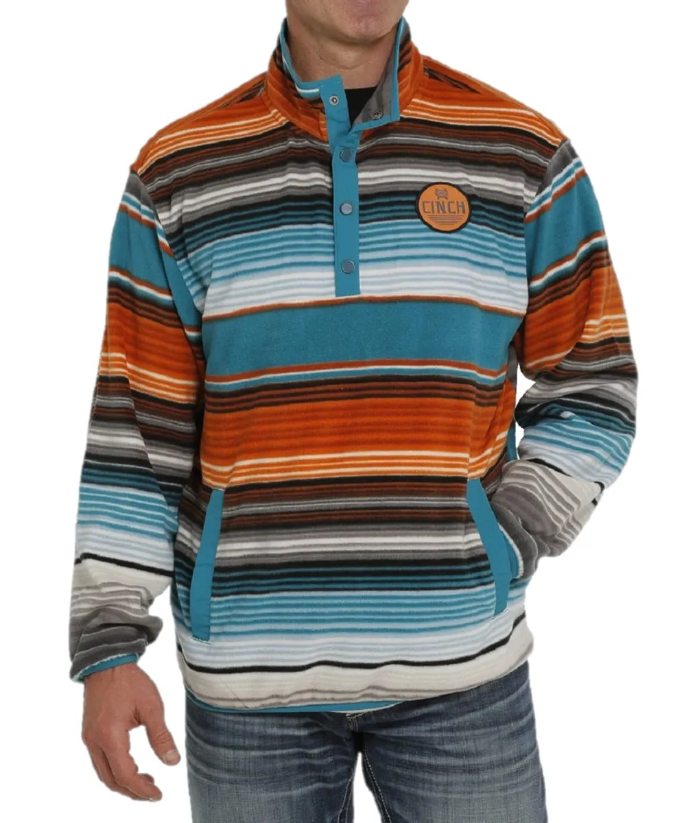Cinch Men's Blanket Stripe Fleece Pullover
