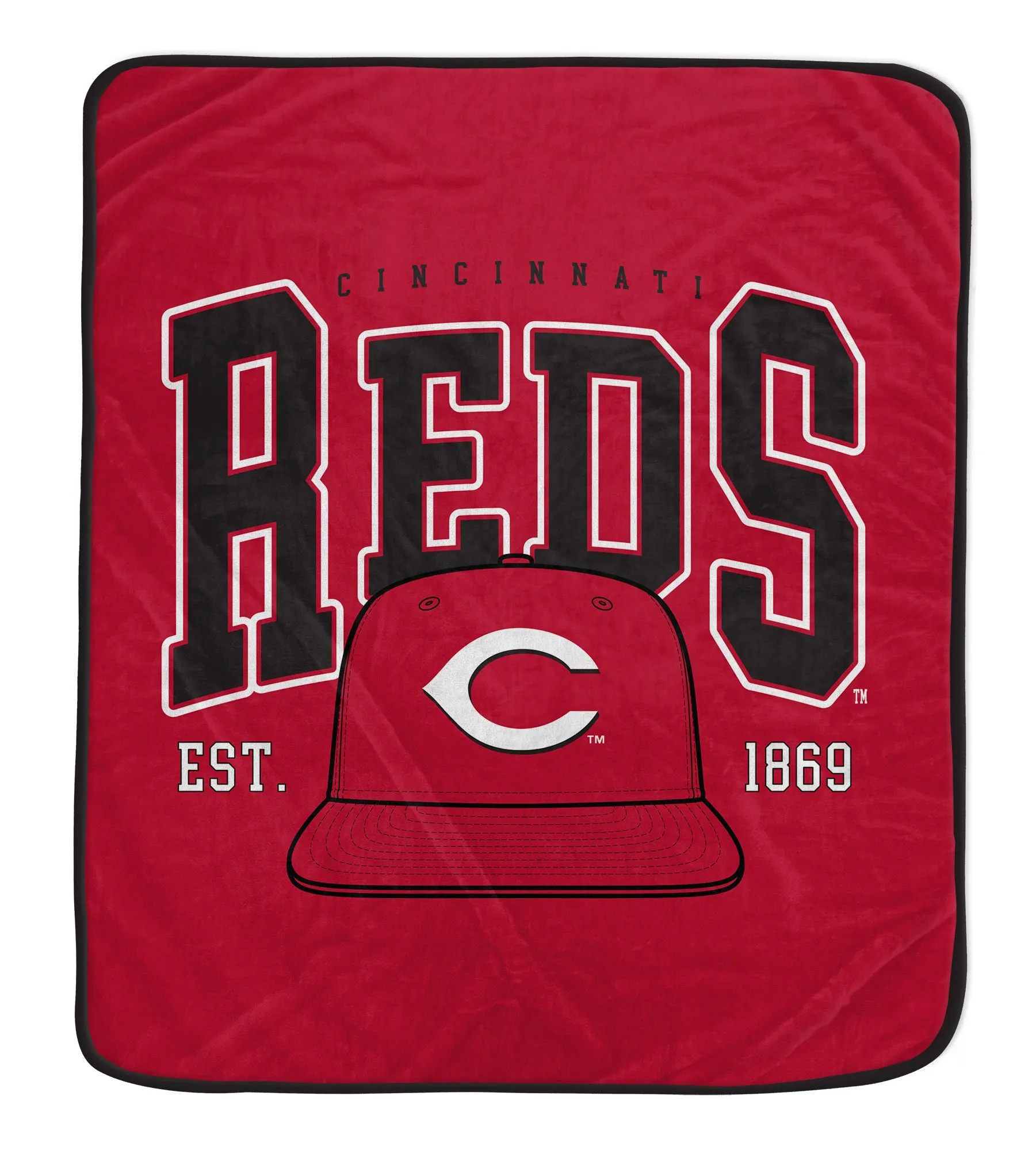 Cincinnati Reds 50 x 60 Vintage Arch Block Blanket
