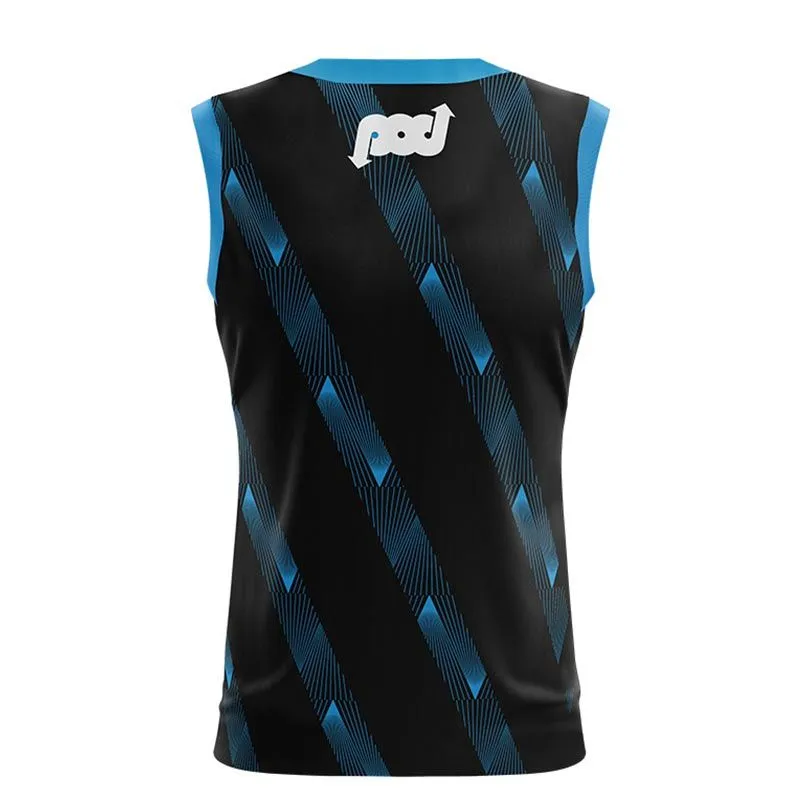 Clare GAA Training Vest Black / Sky