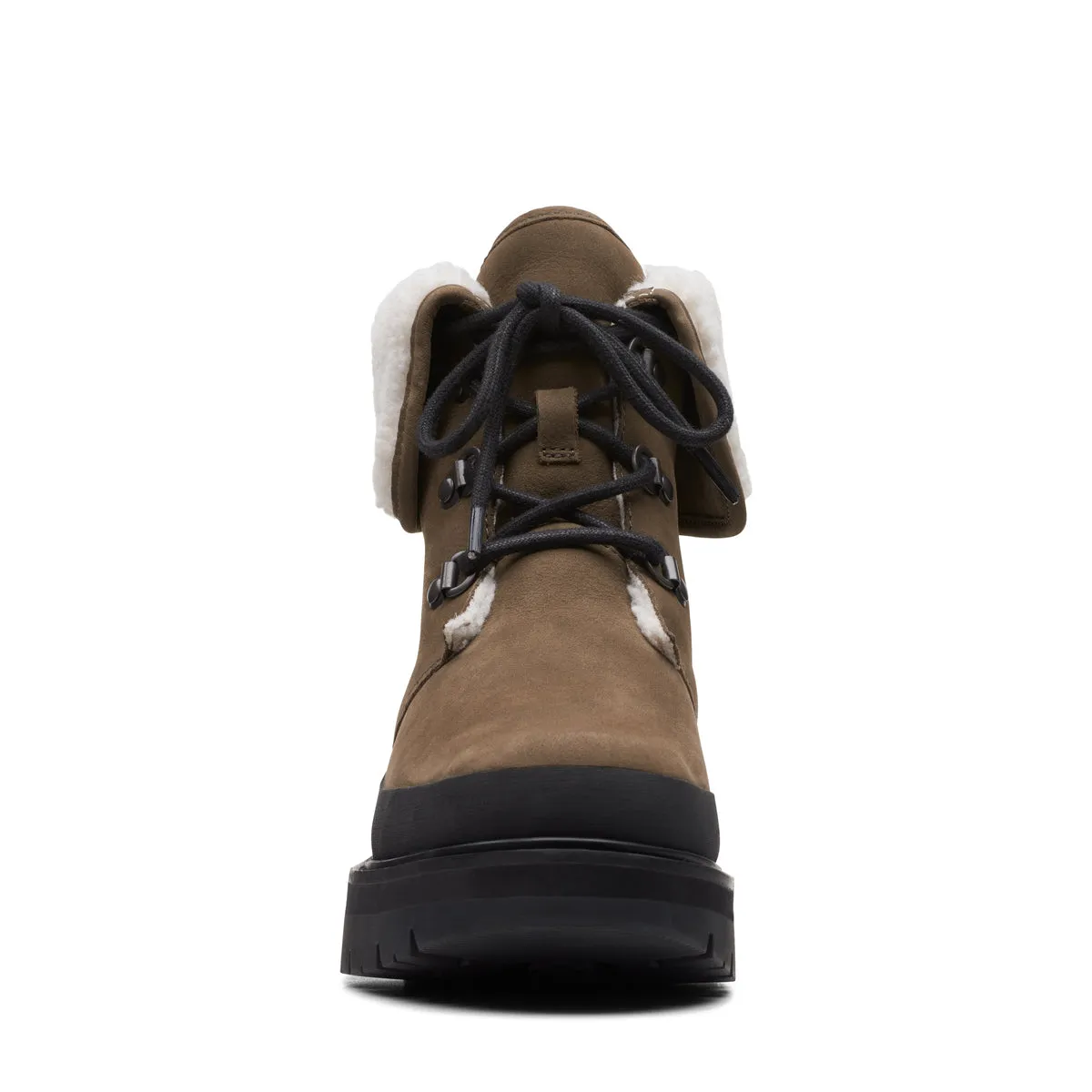 CLARKS | BOTAS MUJER | ORIANNA TURN DARK OLIVE WLINED | VERDE