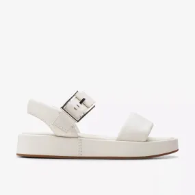 CLARKS | SANDALIAS CASUAL MUJER | ALDA STRAP OFF WHITE LEA | BLANCO