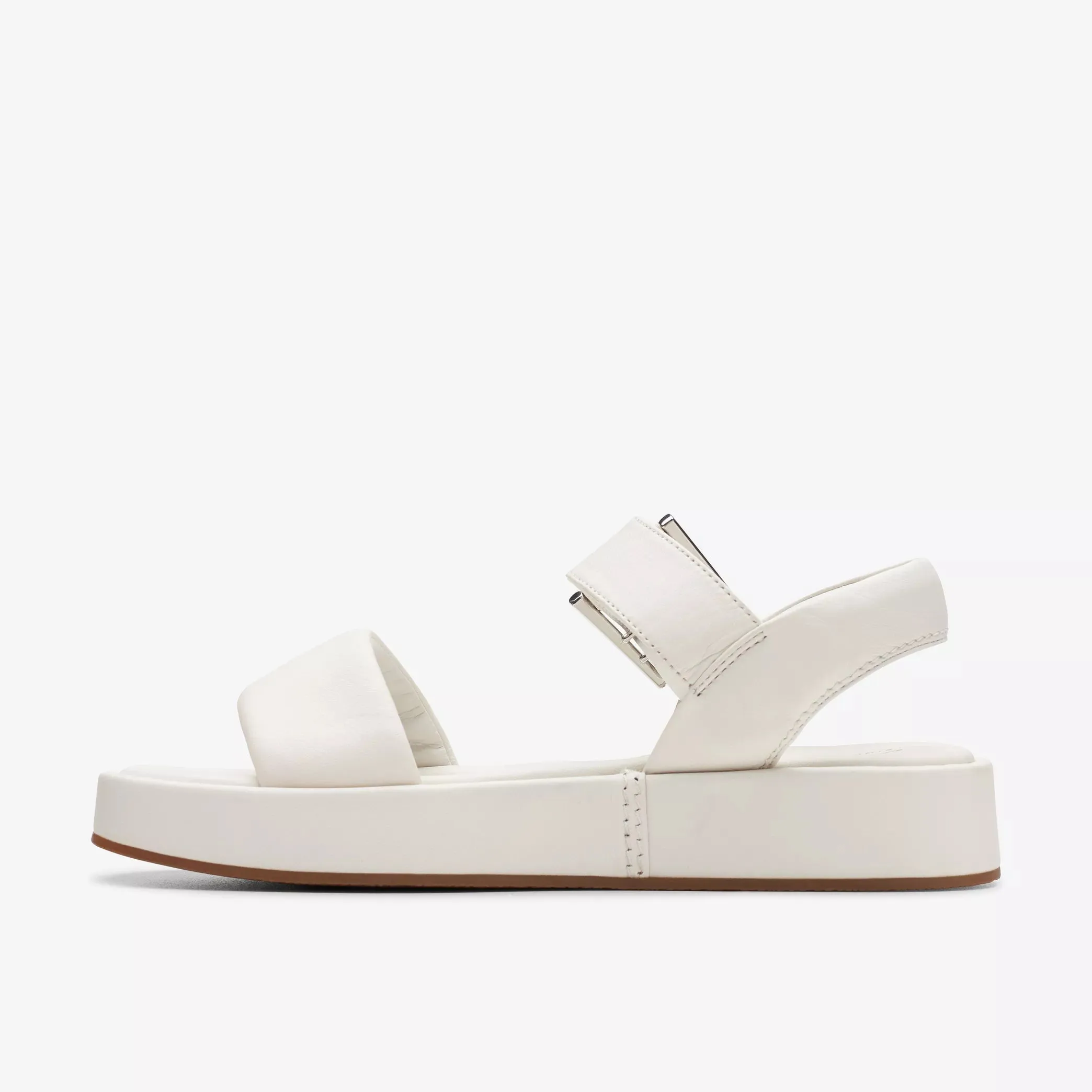 CLARKS | SANDALIAS CASUAL MUJER | ALDA STRAP OFF WHITE LEA | BLANCO