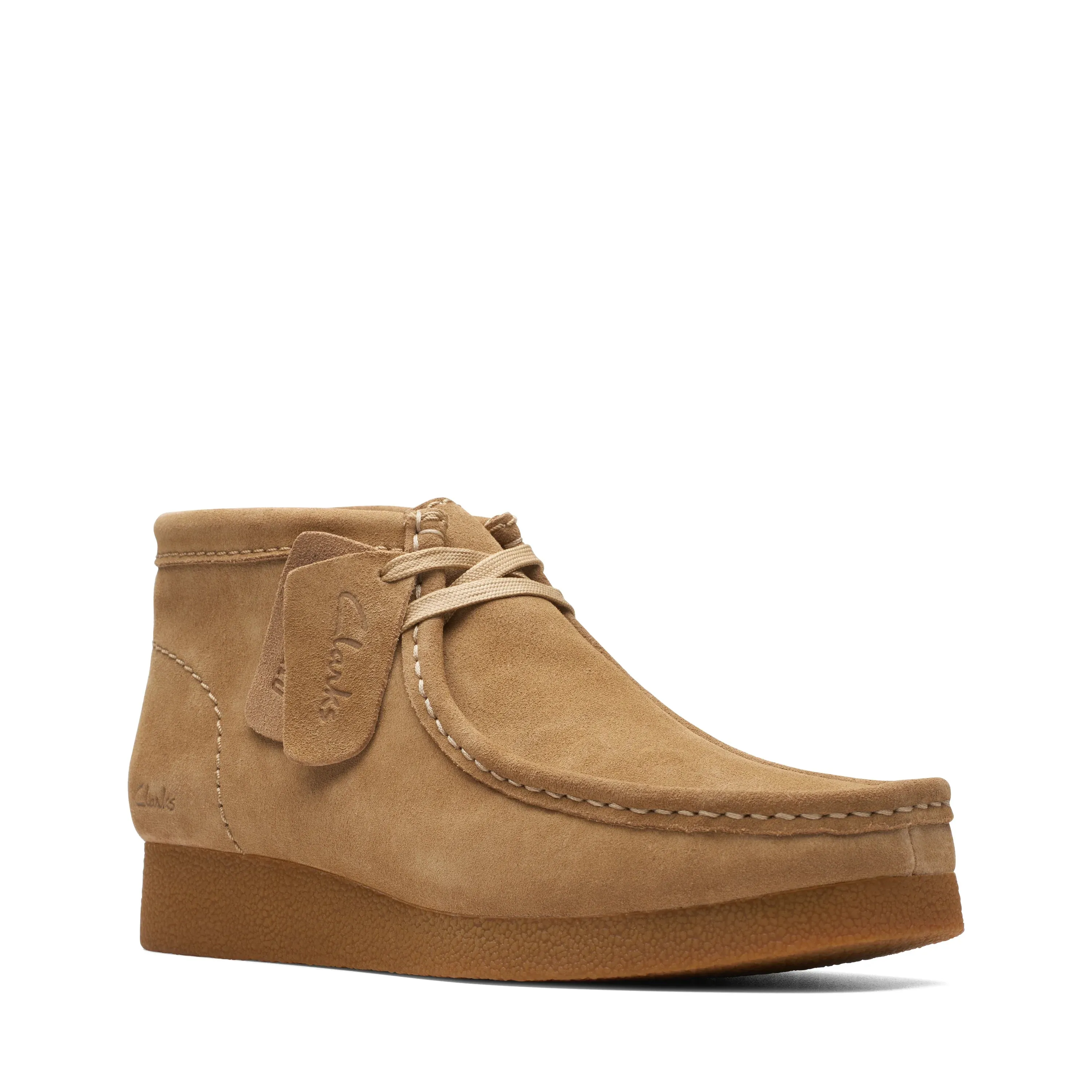 CLARKS | WALLABEE MUJER | WALLABEE EVO BT DARK SAND SUEDE | MARRN