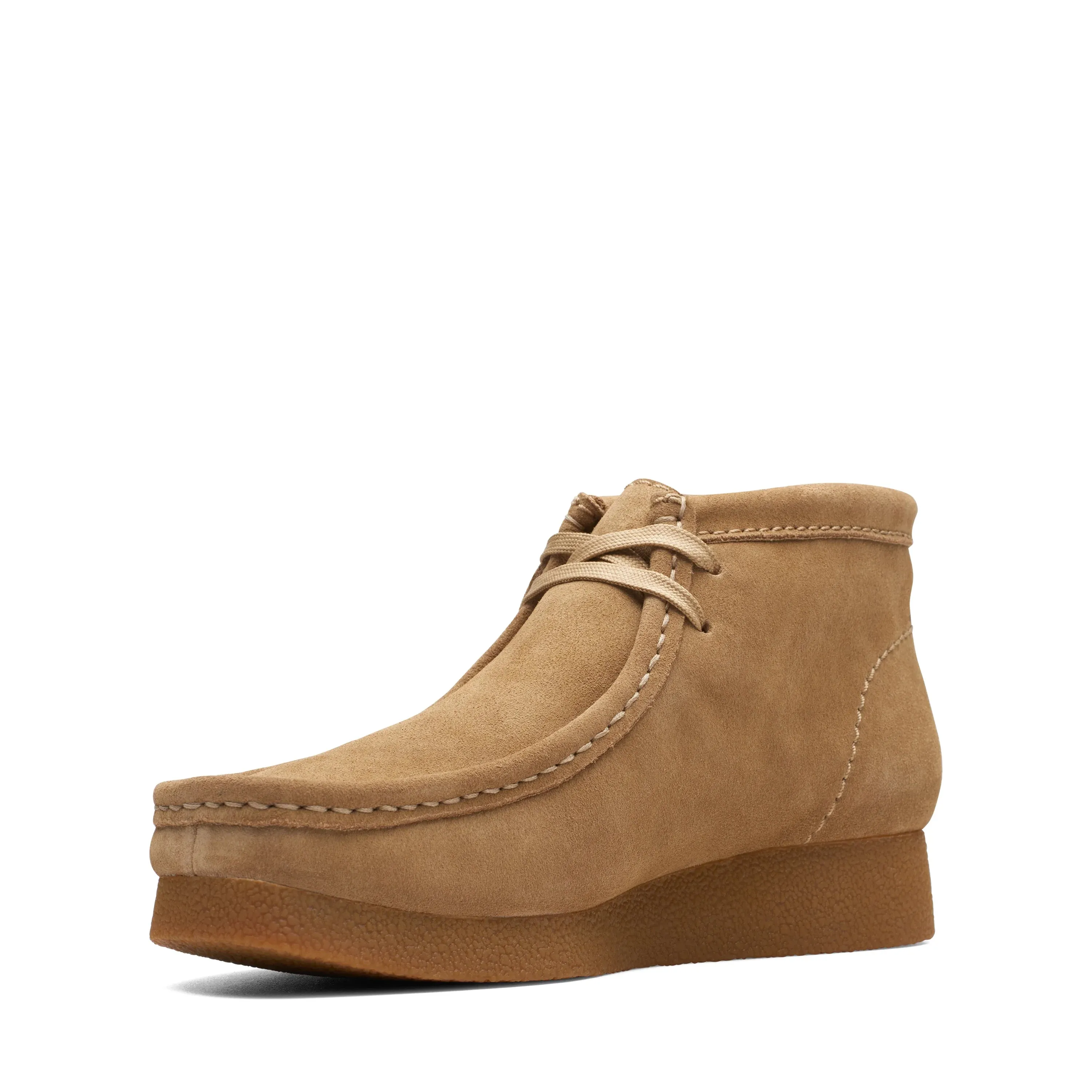 CLARKS | WALLABEE MUJER | WALLABEE EVO BT DARK SAND SUEDE | MARRN