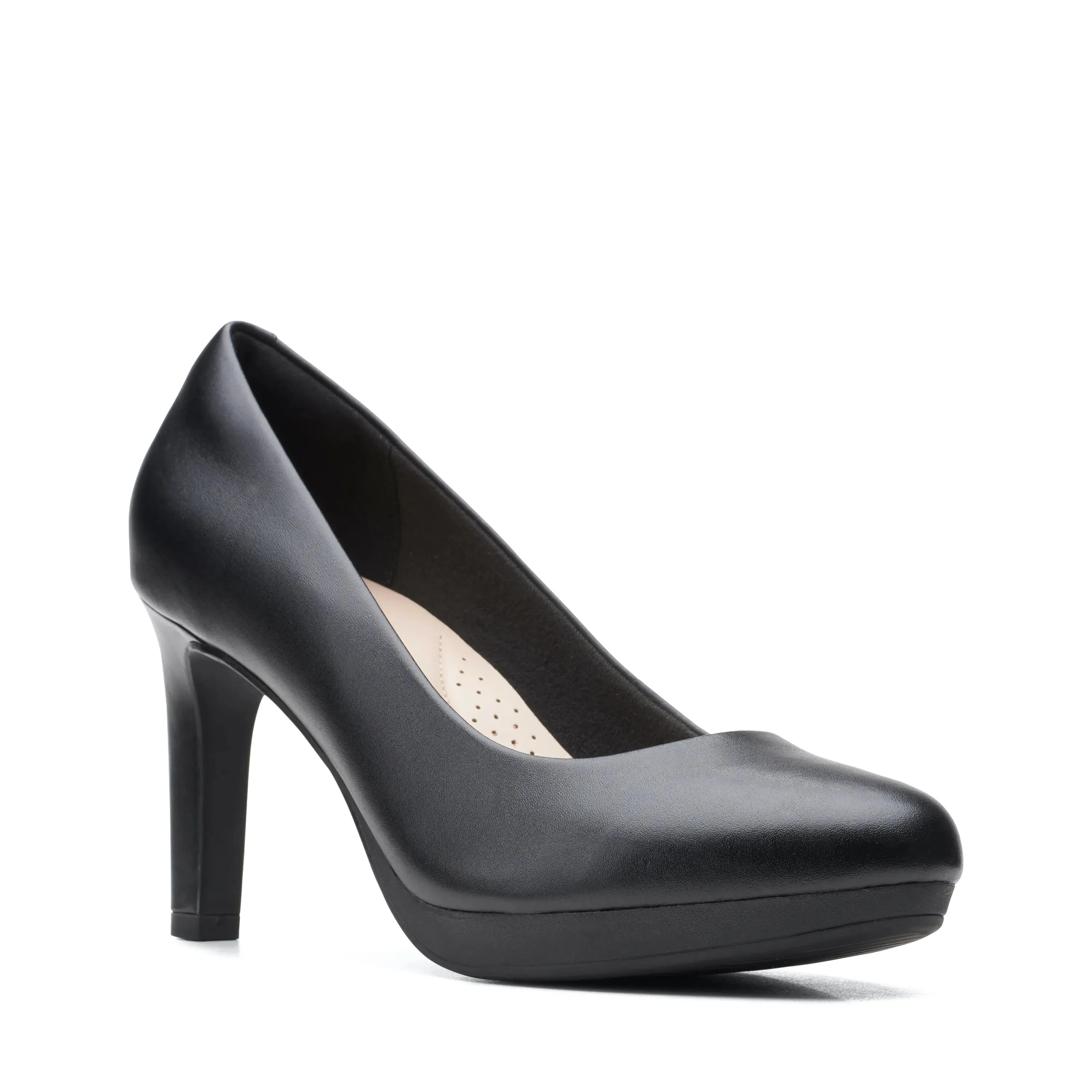 CLARKS | ZAPATOS DE TACN MUJER | AMBYR JOY BLACK LEATHER | NEGRO