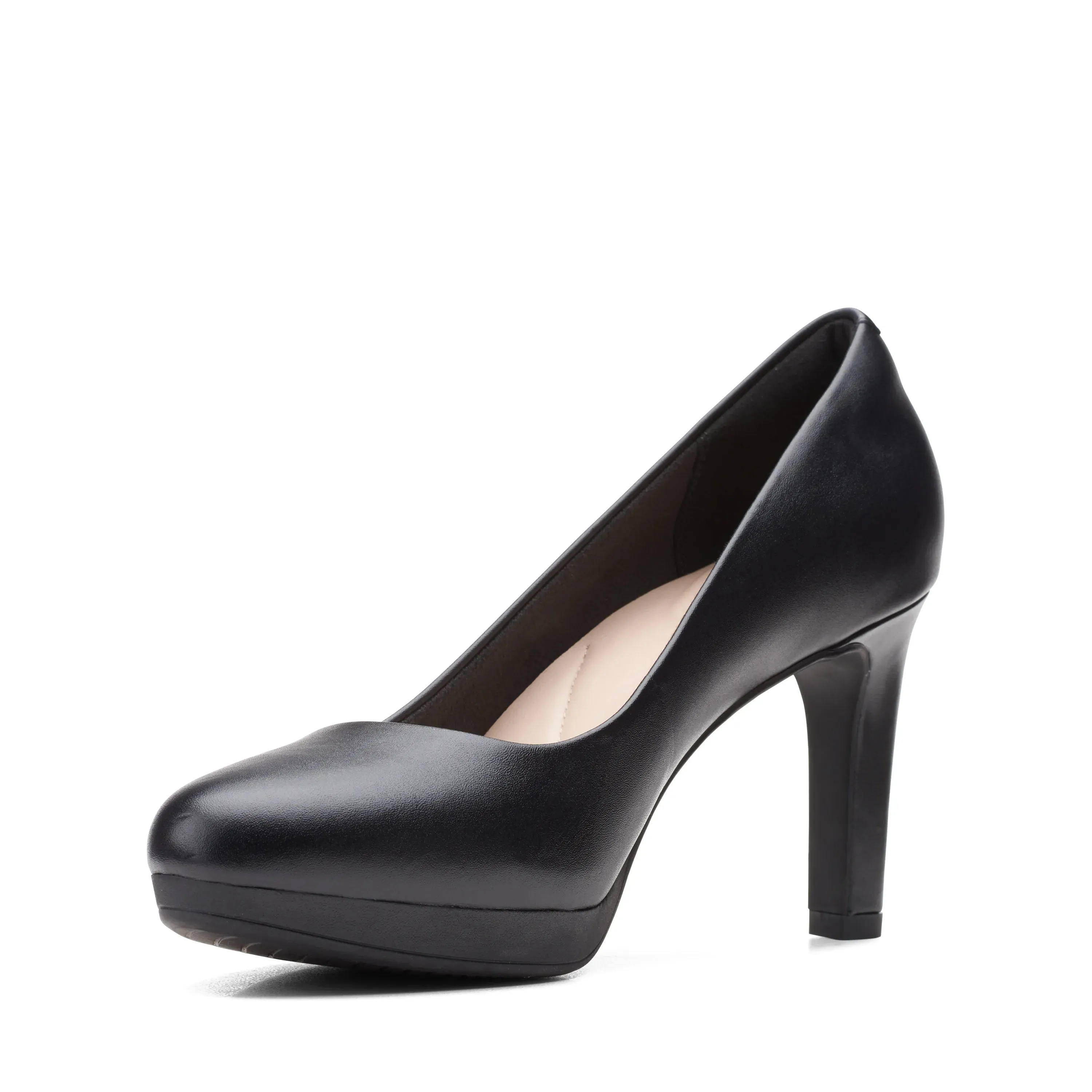 CLARKS | ZAPATOS DE TACN MUJER | AMBYR JOY BLACK LEATHER | NEGRO