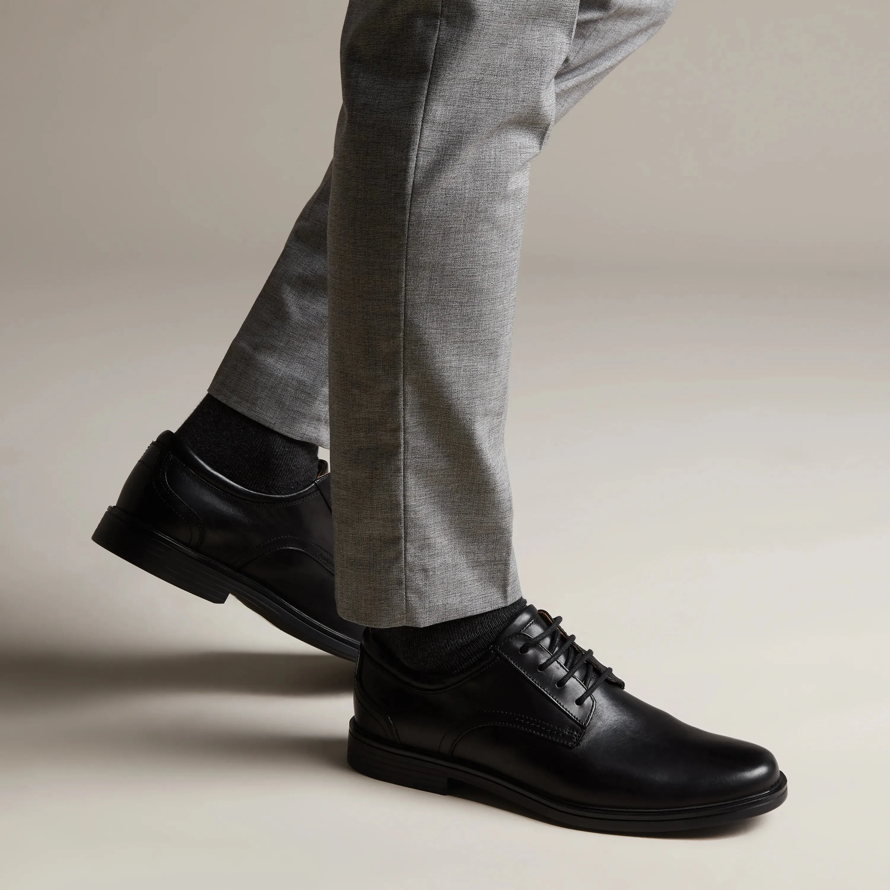 CLARKS | ZAPATOS DE VESTIR HOMBRE | UN ALDRIC LACE BLACK LEATHER | NEGRO