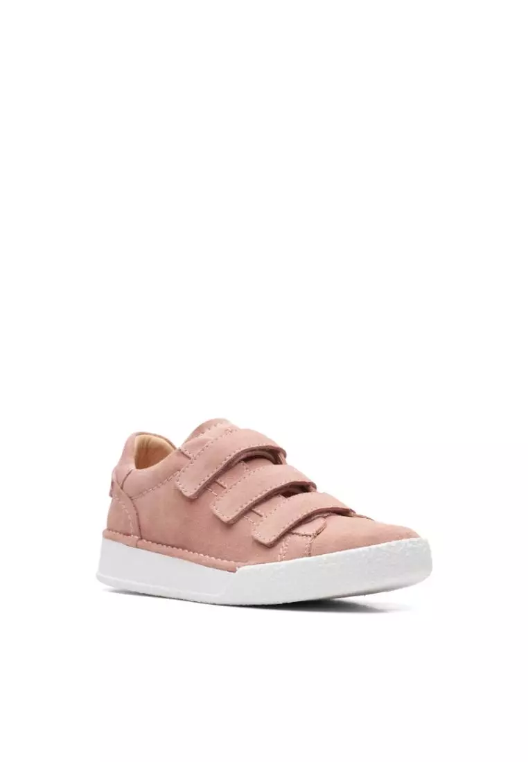 Clarks Clarks CraftCup Strap Rose Suede Womens Sport  with Cushion Plus Medal Rated Tannery Technology