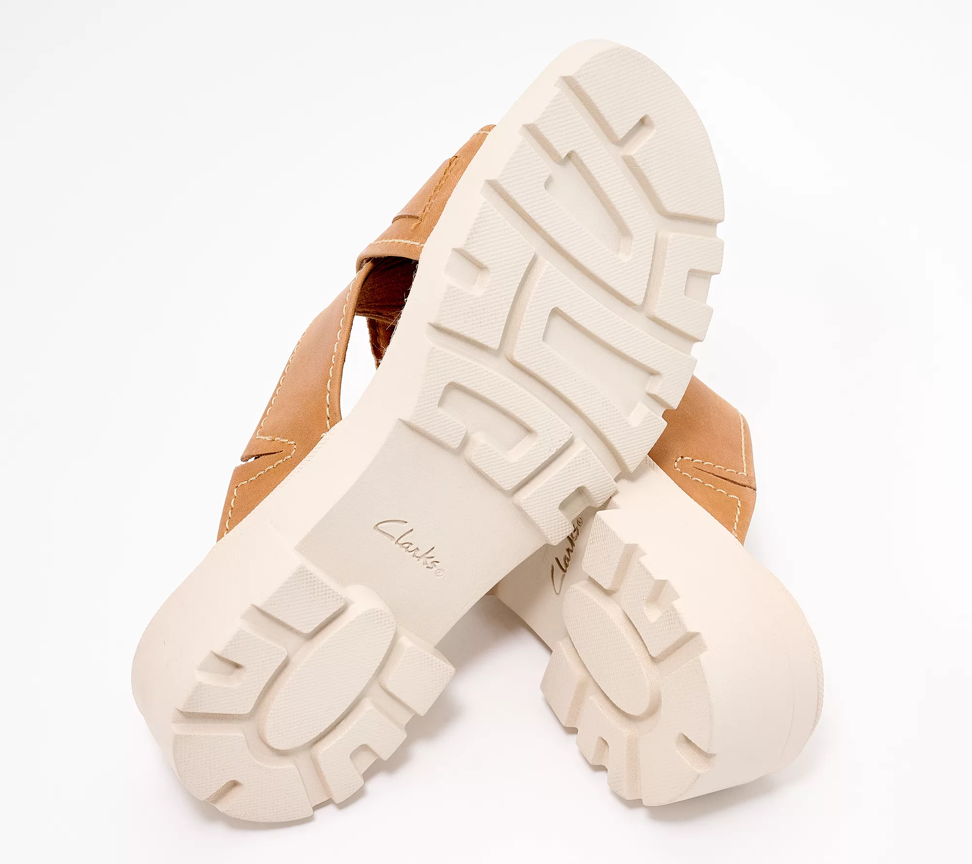 Clarks Collection Leather Slide Sandals - Coast Cross