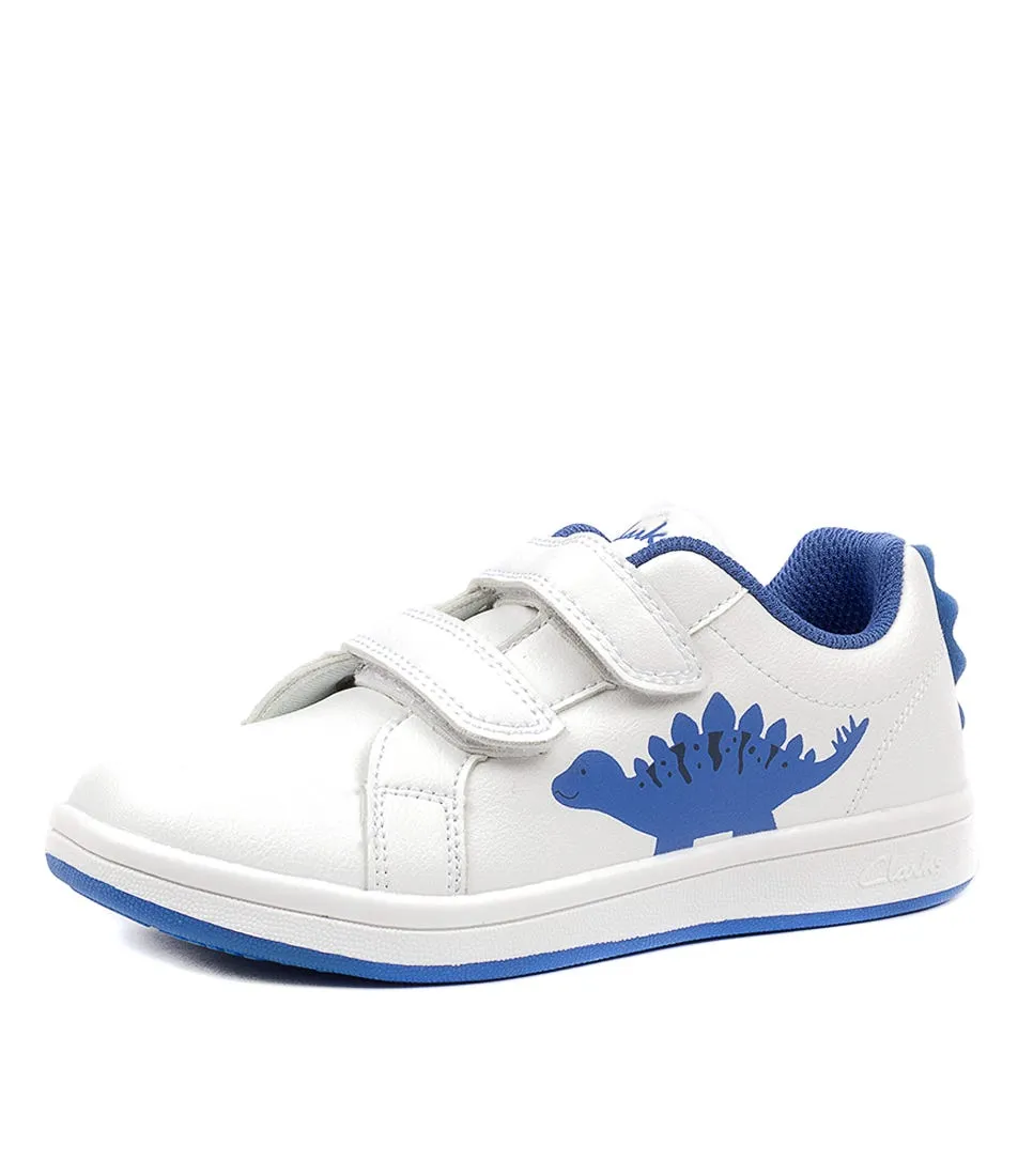 CLARKS Dewey Tot White-blue