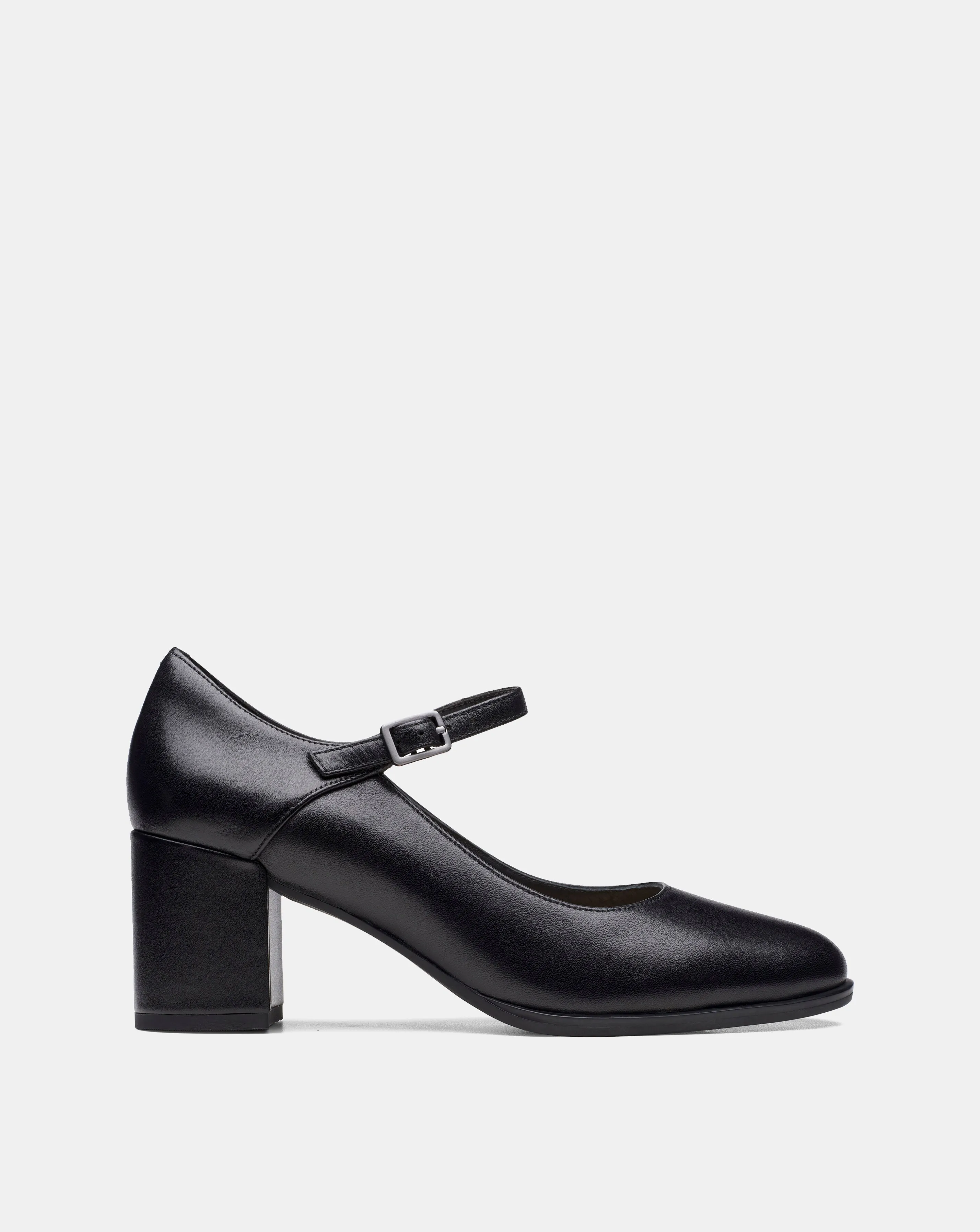 Clarks Freva55 Strap Court Shoe Wide Fit | Simply Be