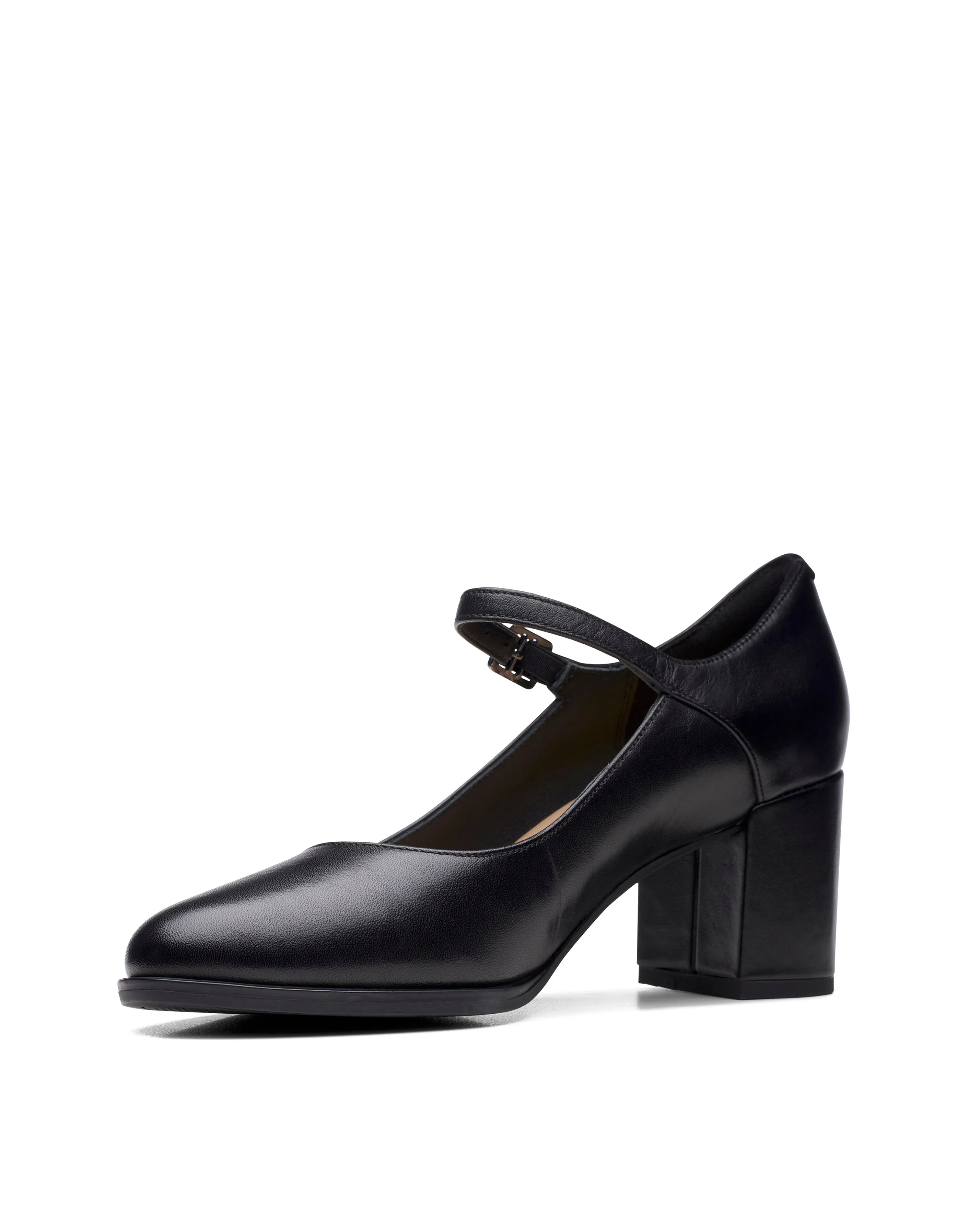 Clarks Freva55 Strap Court Shoe Wide Fit | Simply Be