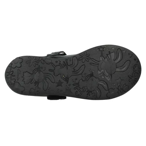Clarks NIBBLES SAL BLACK PATENT