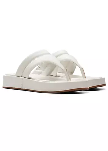 Clarks Off White Lea Alda Walk Sandals | Grattan