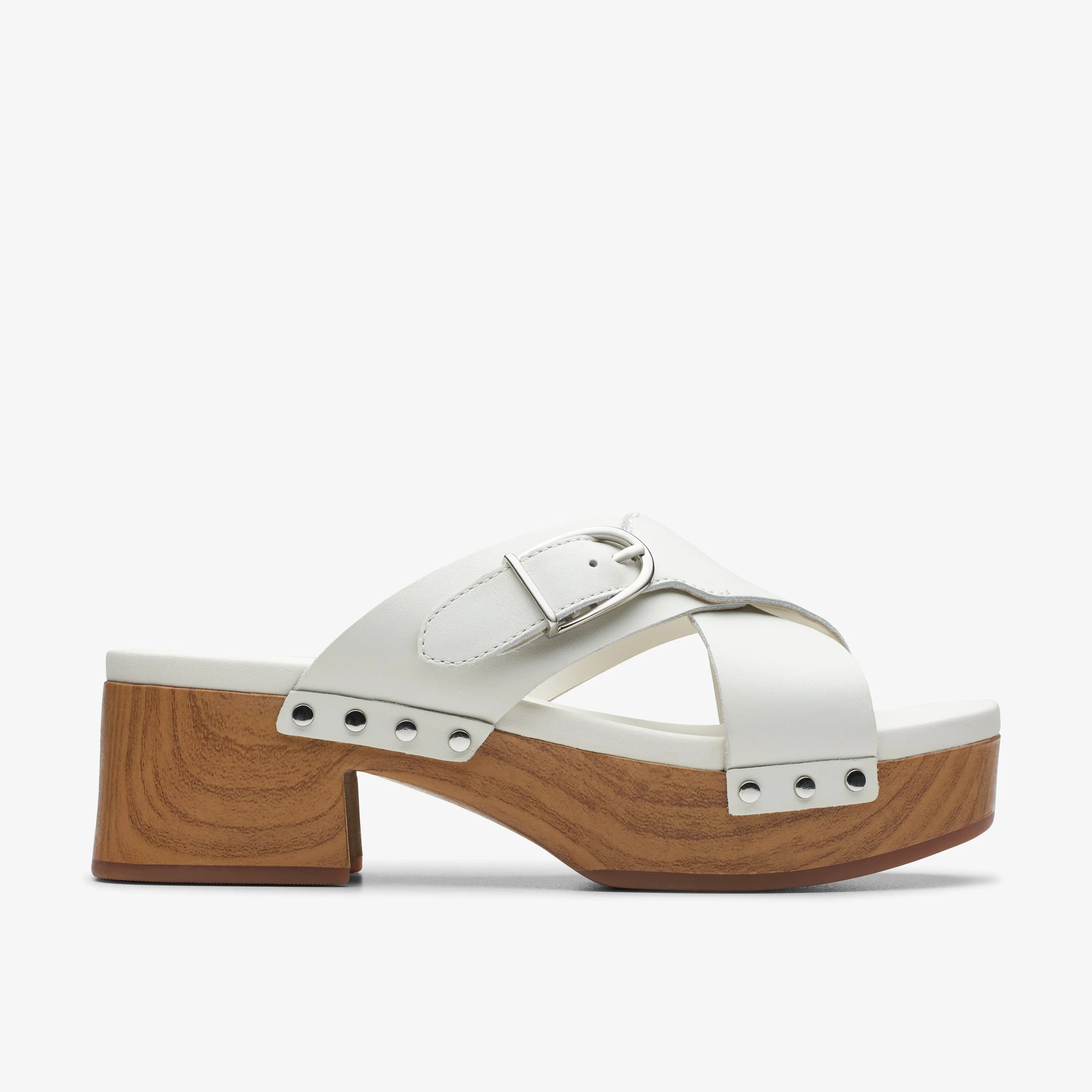 Clarks Sivanne Walk Leather Off White