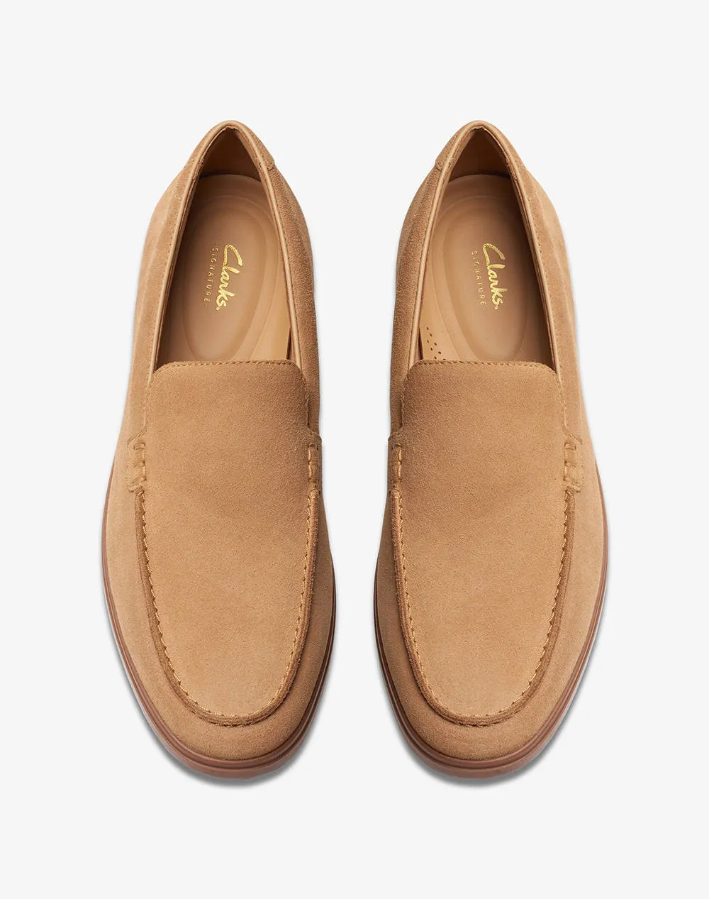 CLARKS Torford Easy Light Tan Suede