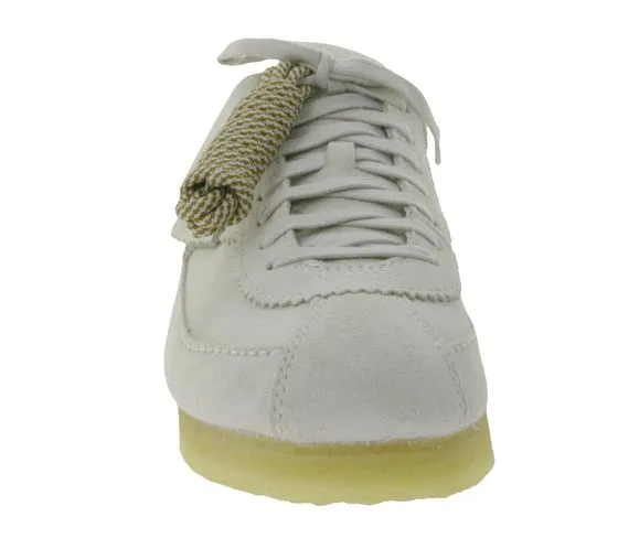 Clarks Torhill botas de hombre hechas de cuero genuino con cordones zapatos bajos 26175761 beige
