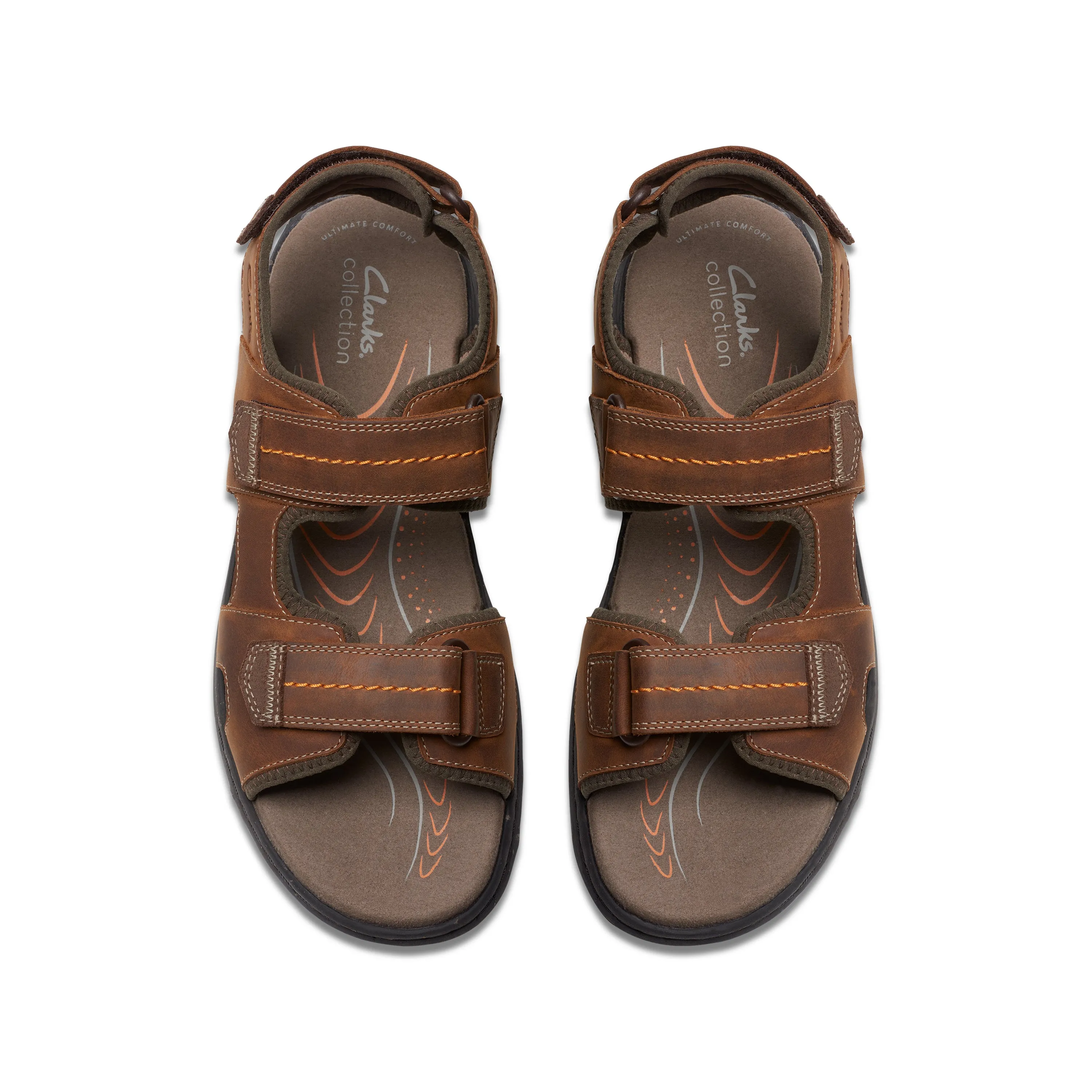 Clarks Walkford Walk Leather Light Brown
