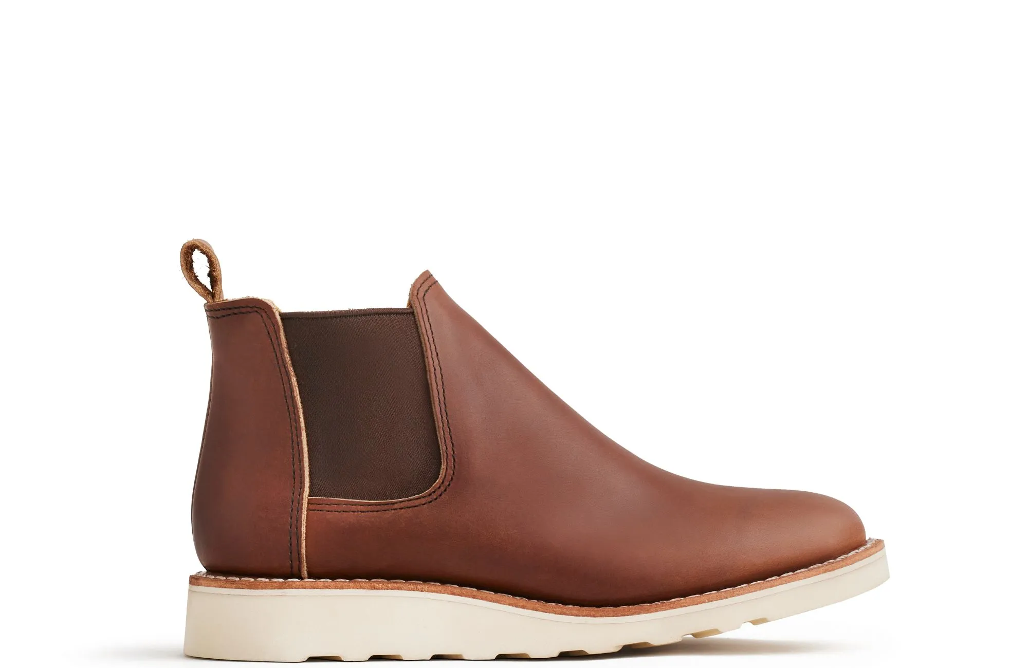 Classic Chelsea Women's Short Boot in Amber Harness Leather     