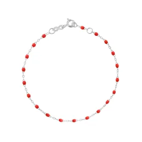 Classic Gigi Poppy bracelet, White Gold, 6.7