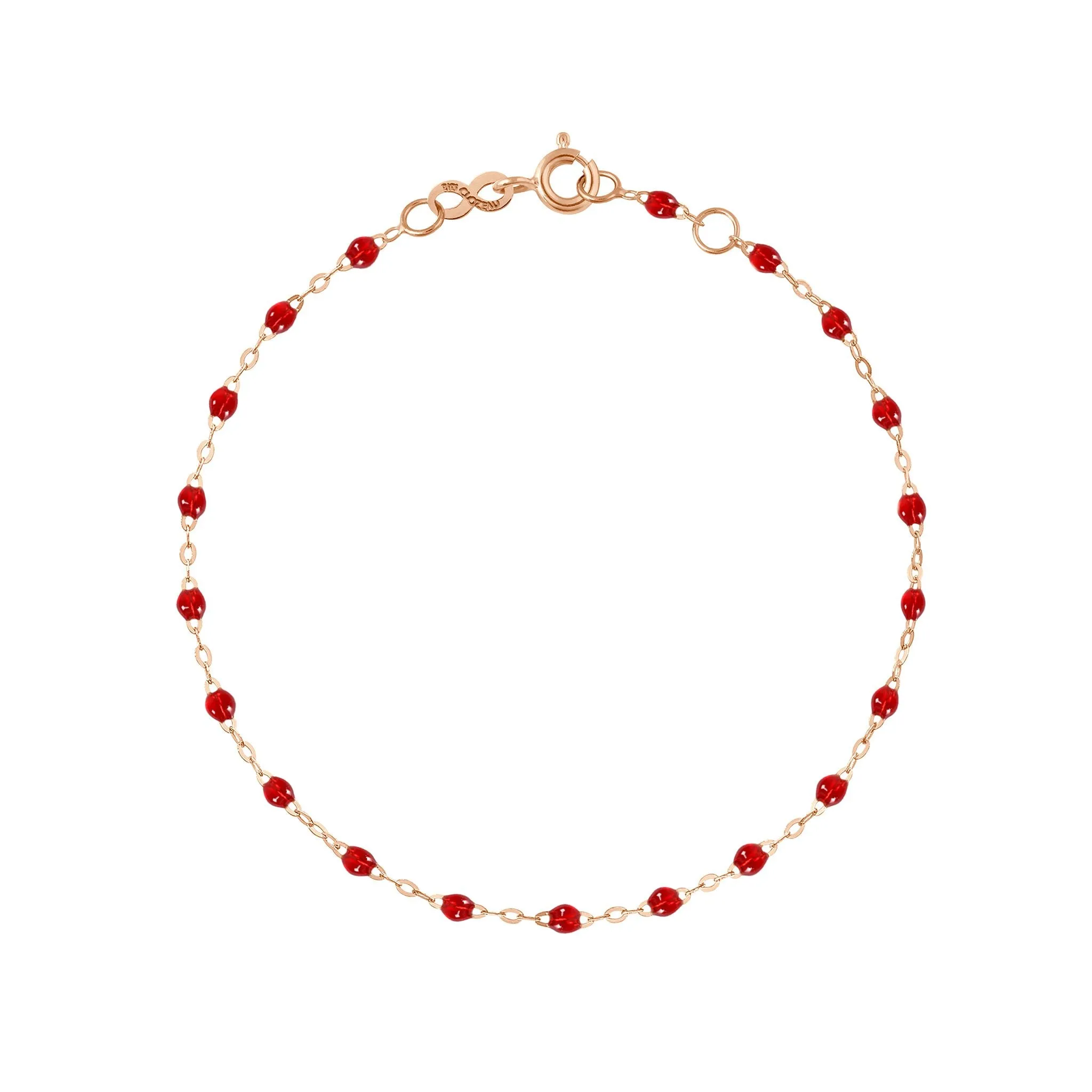 Classic Gigi Ruby bracelet, Rose Gold, 6.7