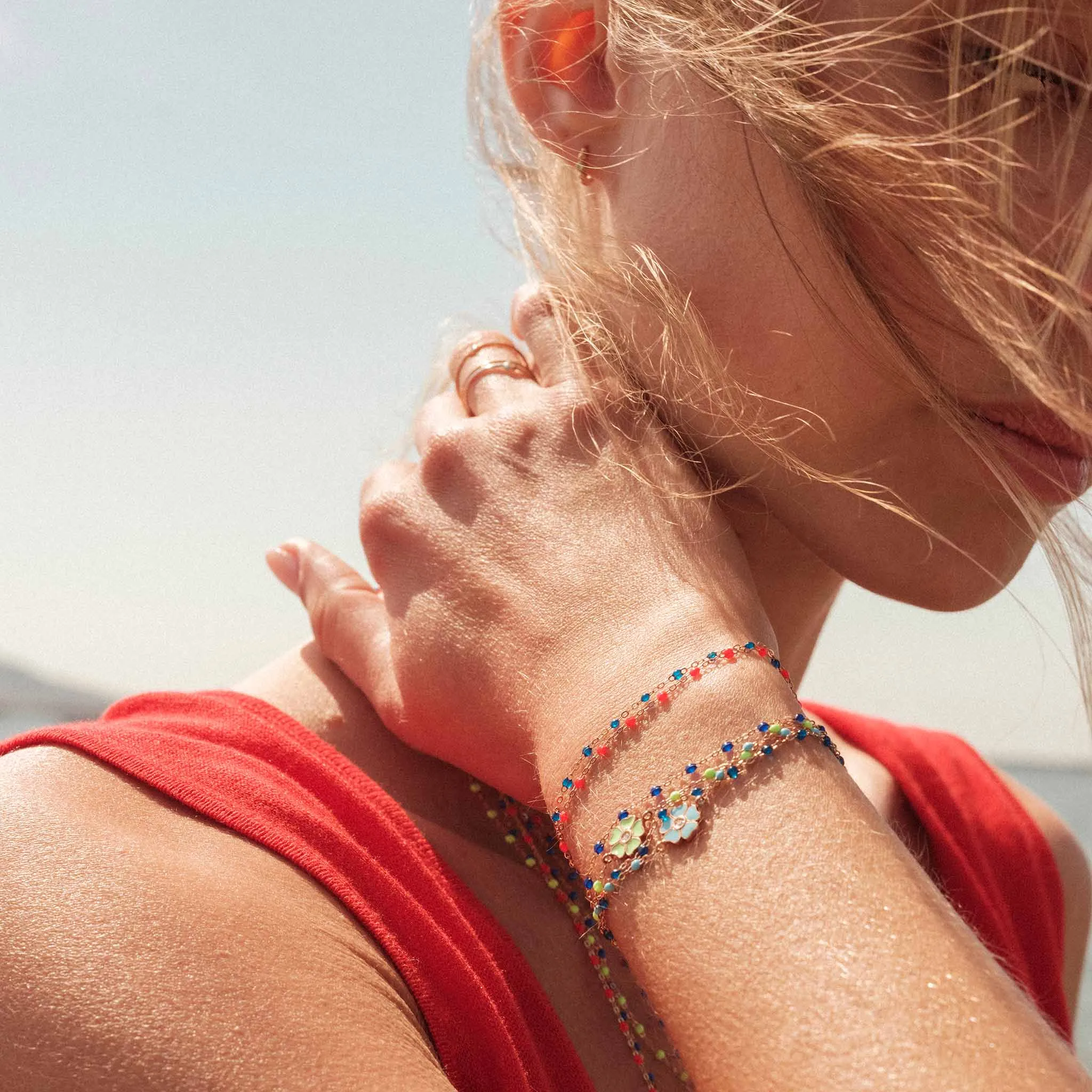 Classic Gigi Sapphire bracelet, Rose Gold, 5.9