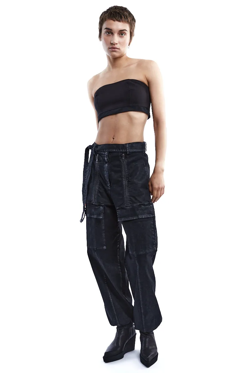 COATED STRETCH OVER TROUSERS