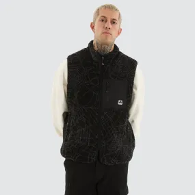 Cobweb Reversible Vest Black